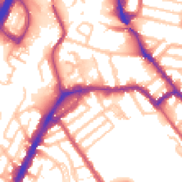 Daytime road noise heatmap for NW10 2AZ