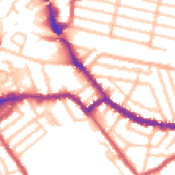 Daytime road noise heatmap for NW10 2EE