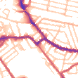 Daytime road noise heatmap for NW10 2EL