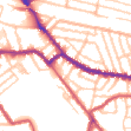 Daytime road noise heatmap for NW10 2EP