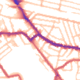 Daytime road noise heatmap for NW10 2JX