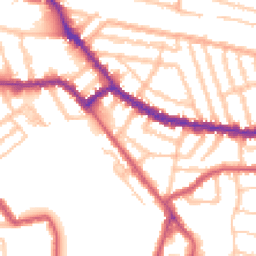 Daytime road noise heatmap for NW10 2LJ