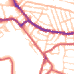Daytime road noise heatmap for NW10 2LN