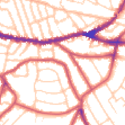 Daytime road noise heatmap for NW10 2RH