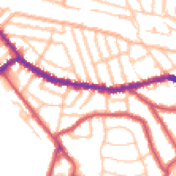 Daytime road noise heatmap for NW10 2SG