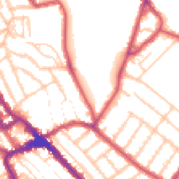 Daytime road noise heatmap for NW10 3BD