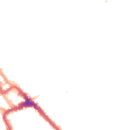 Night-time road noise heatmap for NW10 3BD