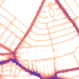 Daytime road noise heatmap for NW10 3BX