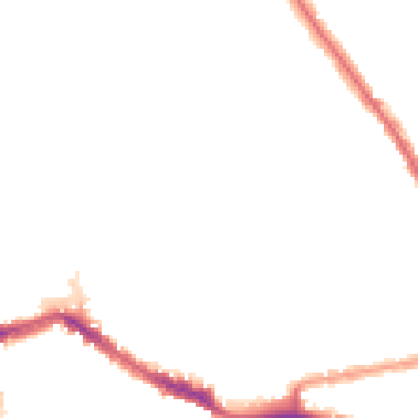 Night-time road noise heatmap for NW10 3BX