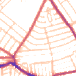 Daytime road noise heatmap for NW10 3DB