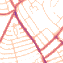 Daytime road noise heatmap for NW10 3DJ