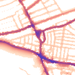 Daytime road noise heatmap for NW10 3JD
