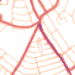 Daytime road noise heatmap for NW10 3LL