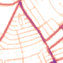 Daytime road noise heatmap for NW10 3PX