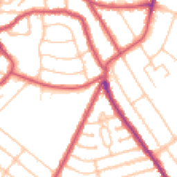 Daytime road noise heatmap for NW10 3QR