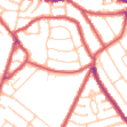 Daytime road noise heatmap for NW10 3QS