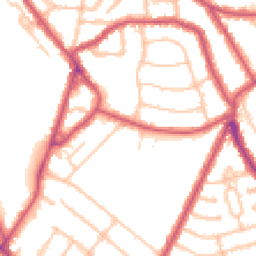 Daytime road noise heatmap for NW10 3QZ