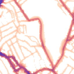 Daytime road noise heatmap for NW10 3UB