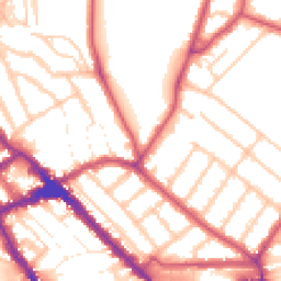 Daytime road noise heatmap for NW10 3UL