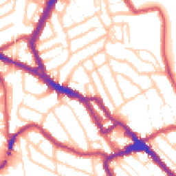 Daytime road noise heatmap for NW10 4BG