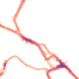 Night-time road noise heatmap for NW10 4BG