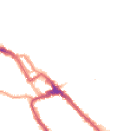 Night-time road noise heatmap for NW10 4EY