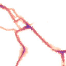 Night-time road noise heatmap for NW10 4RN