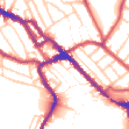 Daytime road noise heatmap for NW10 4RP
