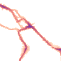 Night-time road noise heatmap for NW10 4RP