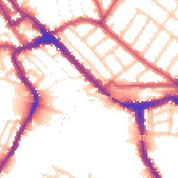 Daytime road noise heatmap for NW10 4SD