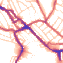 Daytime road noise heatmap for NW10 4SP