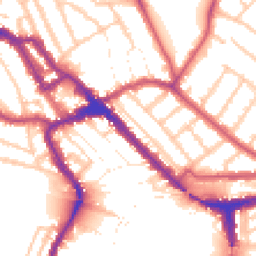 Daytime road noise heatmap for NW10 4TR