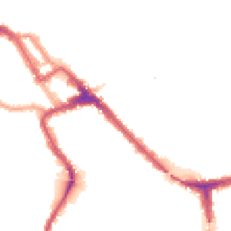 Night-time road noise heatmap for NW10 4TR