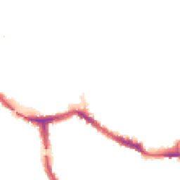 Night-time road noise heatmap for NW10 5AL