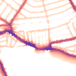 Daytime road noise heatmap for NW10 5QD