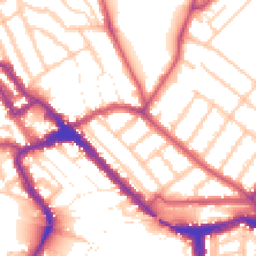 Daytime road noise heatmap for NW10 5XP