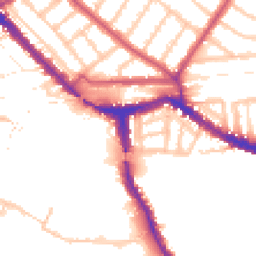 Daytime road noise heatmap for NW10 6AA