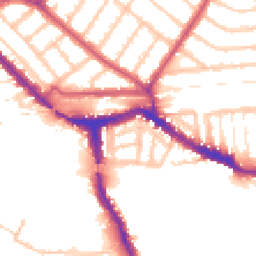 Daytime road noise heatmap for NW10 6AJ
