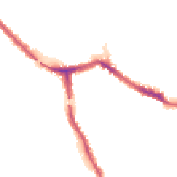 Night-time road noise heatmap for NW10 6AR