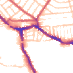 Daytime road noise heatmap for NW10 6AY