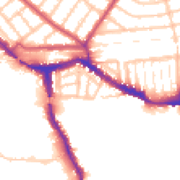 Daytime road noise heatmap for NW10 6BA