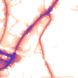 Daytime road noise heatmap for NW10 6BF