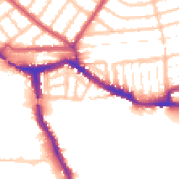 Daytime road noise heatmap for NW10 6BR