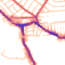 Daytime road noise heatmap for NW10 6BX