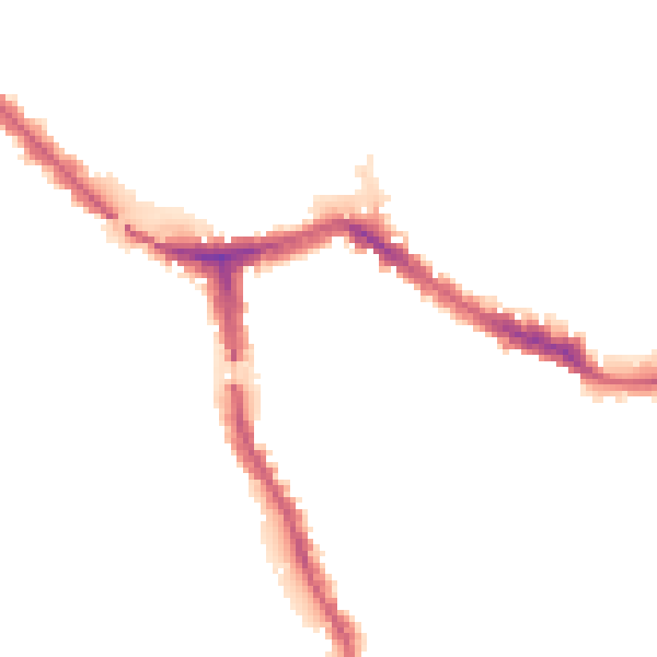 Night-time road noise heatmap for NW10 6BX