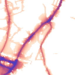 Daytime road noise heatmap for NW10 6DR