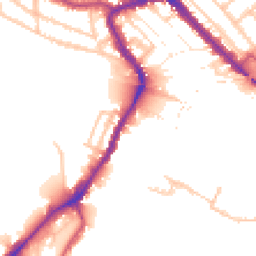 Daytime road noise heatmap for NW10 6EH