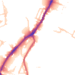 Daytime road noise heatmap for NW10 6FL