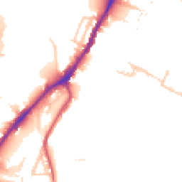 Daytime road noise heatmap for NW10 6FT