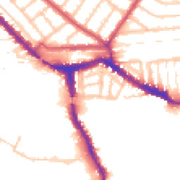 Daytime road noise heatmap for NW10 6FU